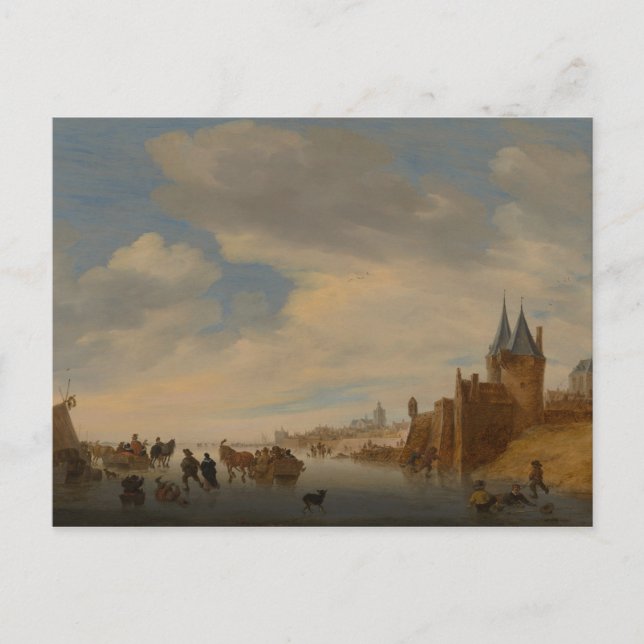 Winterlandschaft in Arnhem | 1653 Postkarte (Vorderseite)
