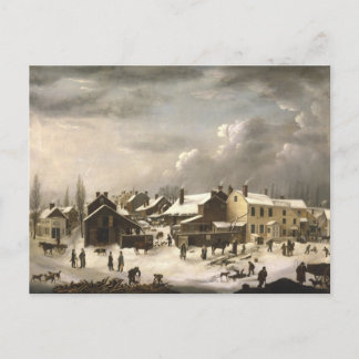 Winterlandschaft in Brooklyn Postkarte