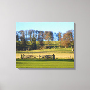 Winterlandschaft in Somerset Leinwanddruck