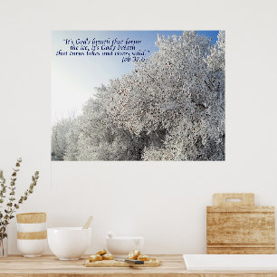Winterlandschaft Inspiration Poster