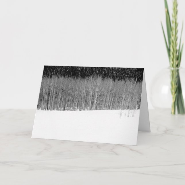 Winterlandschaft Karte (Vorderseite)