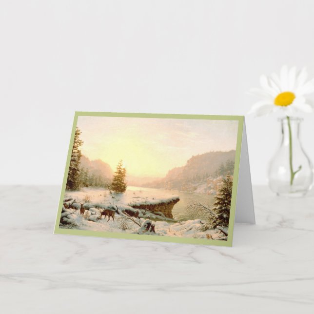 Winterlandschaft Karte (Kleine Pflanze)