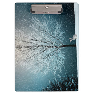 Winterlandschaft Klemmbrett
