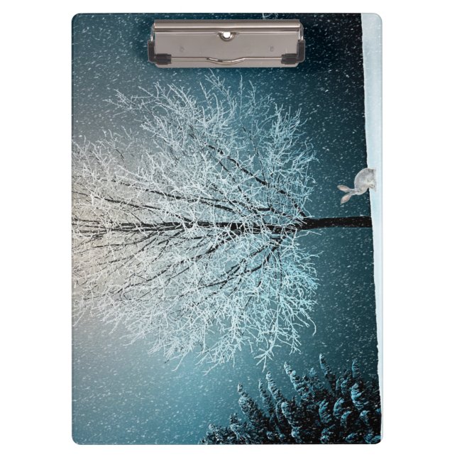 Winterlandschaft Klemmbrett (Vorderseite)
