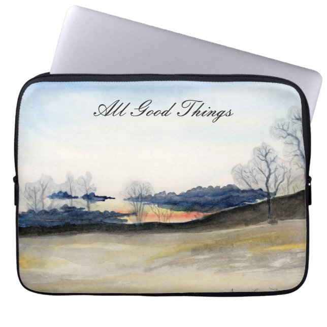Winterlandschaft Laptopschutzhülle (Vorderseite)