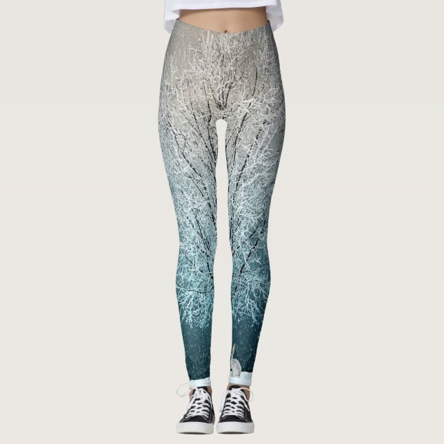 Winterlandschaft Leggings (Vorderseite)