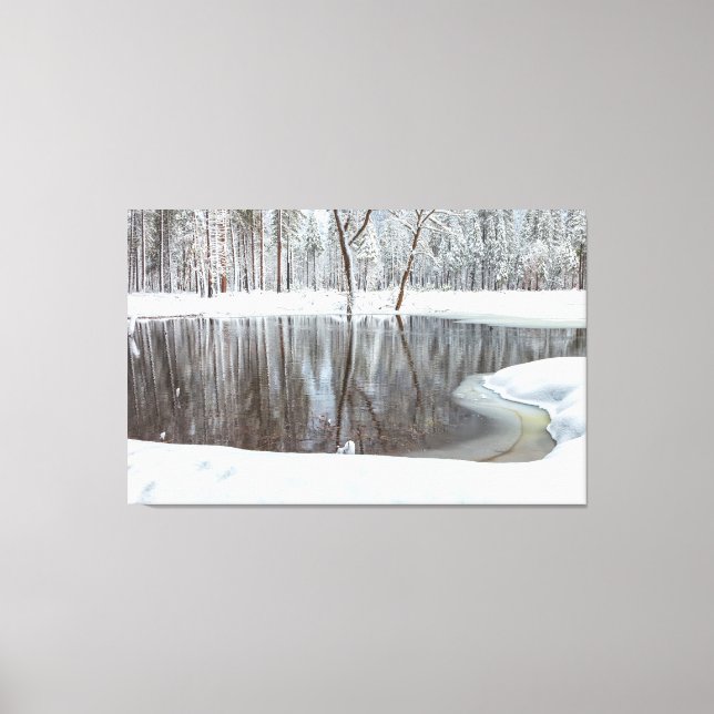 Winterlandschaft Leinwanddruck (Vorderseite)