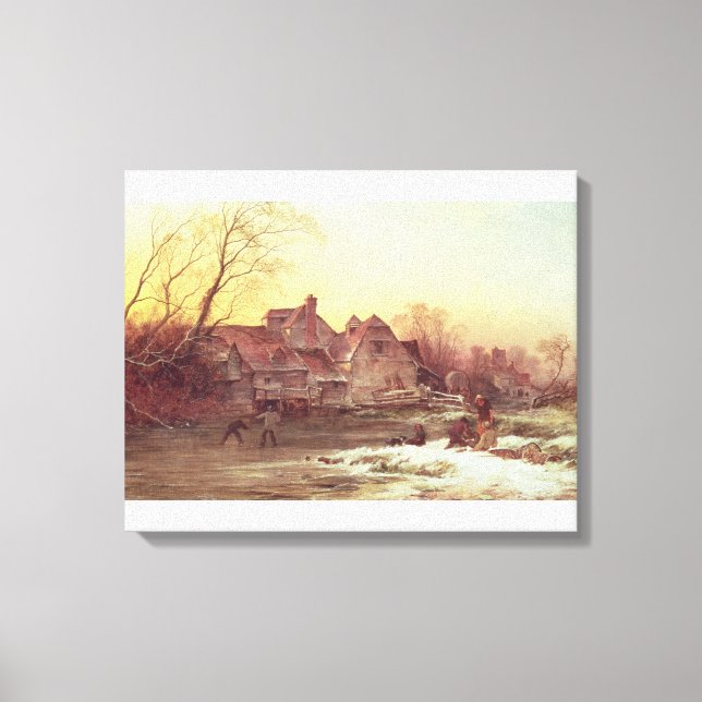 Winterlandschaft Leinwanddruck (Vorderseite)