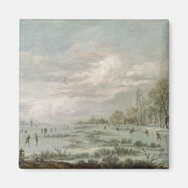 Winterlandschaft Magnet (Vorne)
