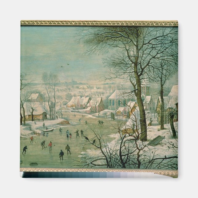 Winterlandschaft Magnet (Vorne)