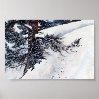 Winterlandschaft Mini-Poster Poster