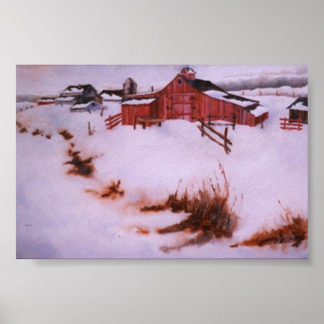 Winterlandschaft Mini-Poster Poster (Vorne)