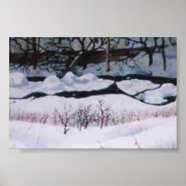 Winterlandschaft Mini-Poster Poster (Vorne)