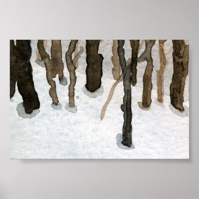 Winterlandschaft Mini-Poster Poster (Vorne)