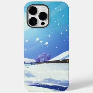 Winterlandschaft mit hellem Vollmond Case-Mate iPhone 14 Pro Max Hülle
