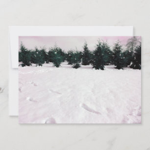 Winterlandschaft mit Lärchen im Schnee Einladung