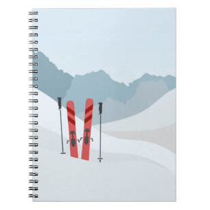 Winterlandschaft Notizblock