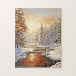 Winterlandschaft Pinienbäume