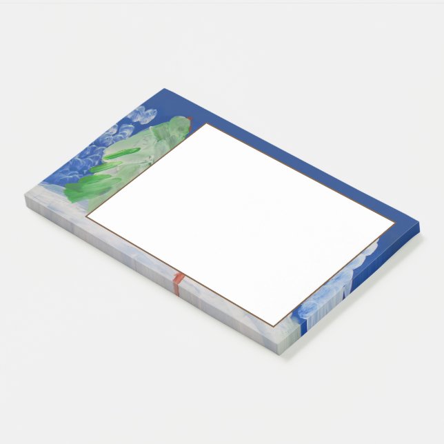 Winterlandschaft Post-it Klebezettel (angewinkelt)