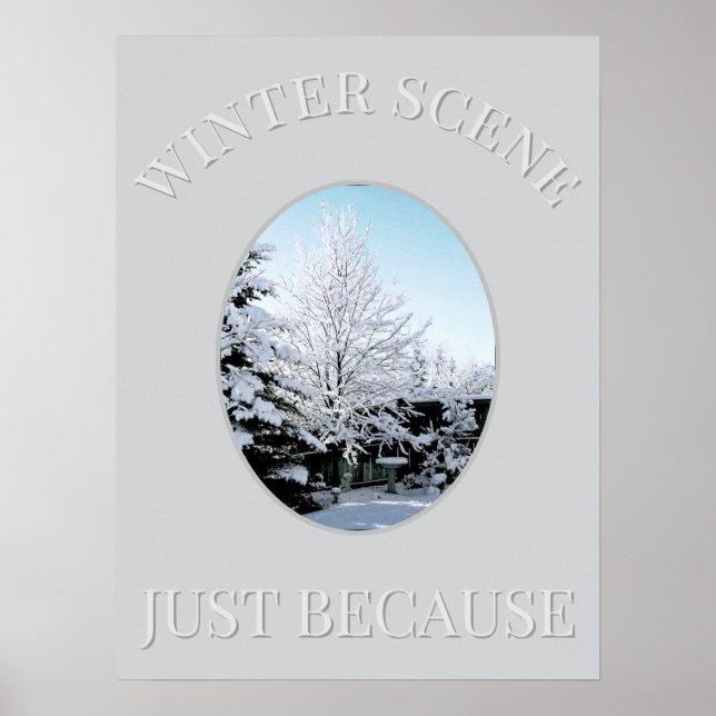 Winterlandschaft Poster (Vorne)