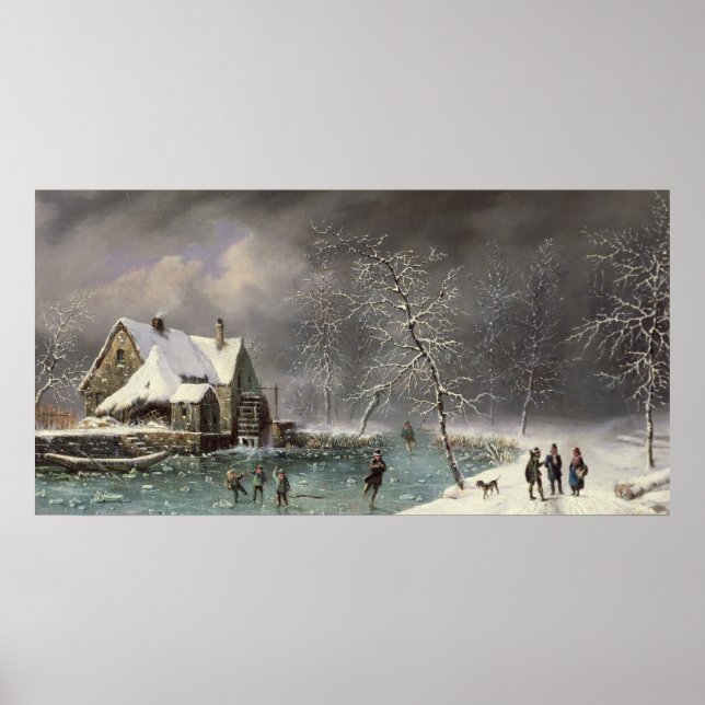 Winterlandschaft Poster (Vorne)