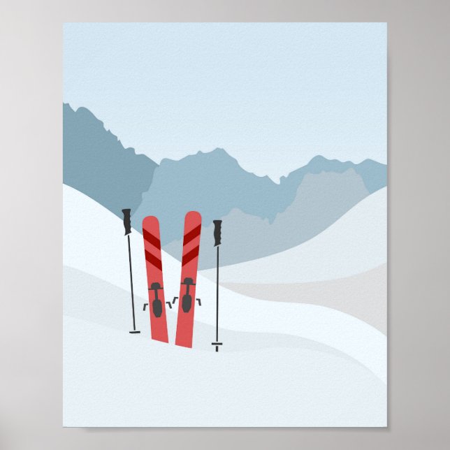 Winterlandschaft Poster (Vorne)