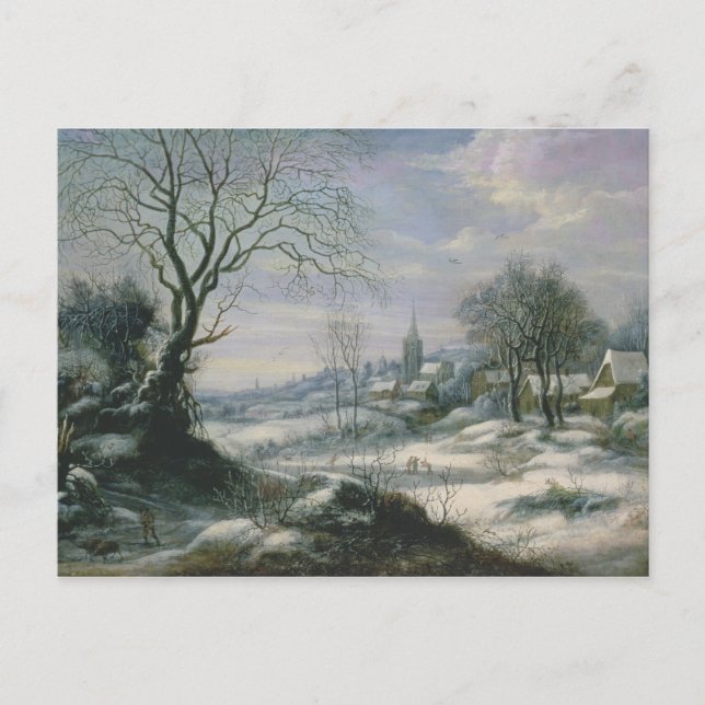 Winterlandschaft Postkarte (Vorderseite)