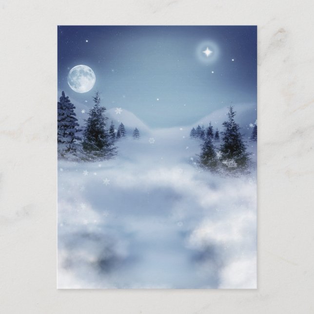 Winterlandschaft Postkarte (Vorderseite)