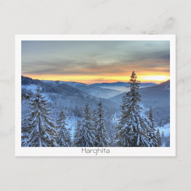 Winterlandschaft Postkarte (Vorderseite)