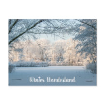 Winterlandschaft Postkarte
