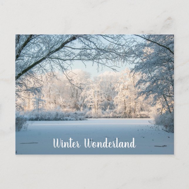 Winterlandschaft Postkarte (Vorderseite)