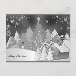 Winterlandschaft Postkarte