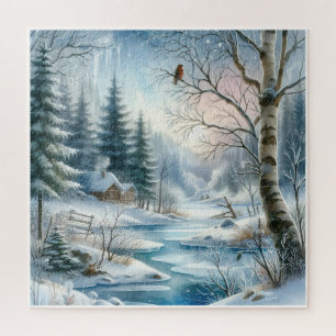 Winterlandschaft-Puzzle
