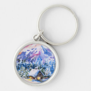 Winterlandschaft Schlüsselanhänger