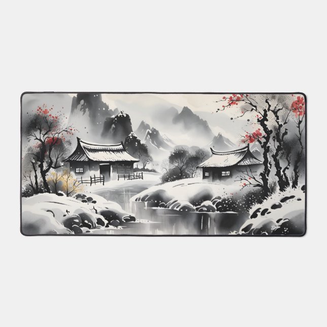 Winterlandschaft Schreibtischunterlage (Vorderseite)