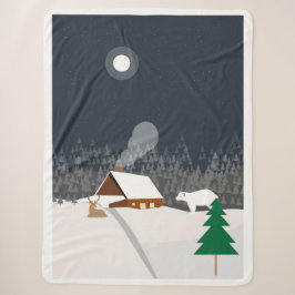 Winterlandschaft Sherpadecke