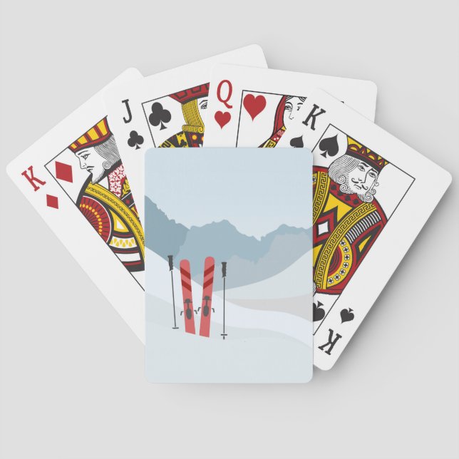 Winterlandschaft Spielkarten (Rückseite)