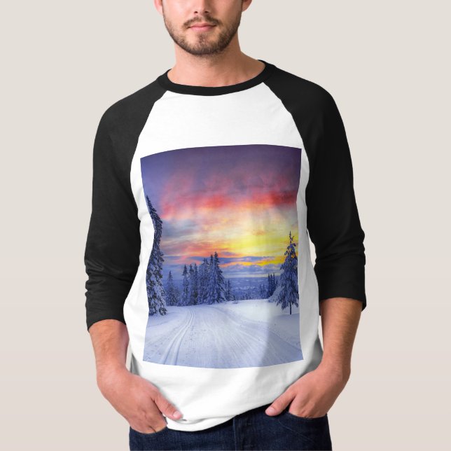 Winterlandschaft T-Shirt (Vorderseite)