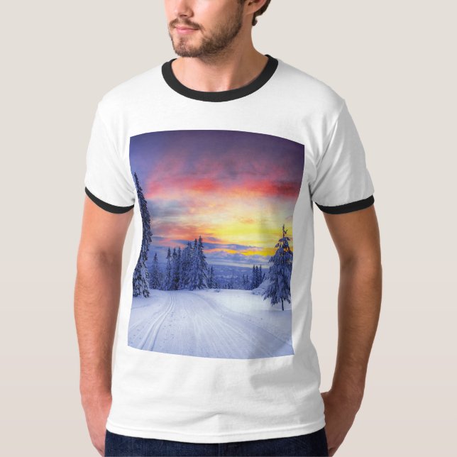 Winterlandschaft T-Shirt (Vorderseite)