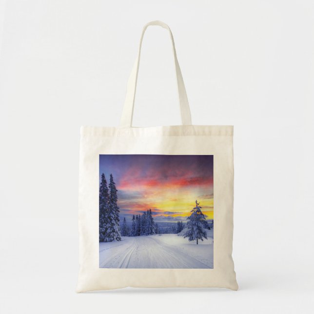Winterlandschaft Tragetasche (Vorne)
