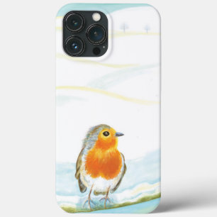 Winterlandschaft und Roter Robin Case-Mate iPhone Hülle