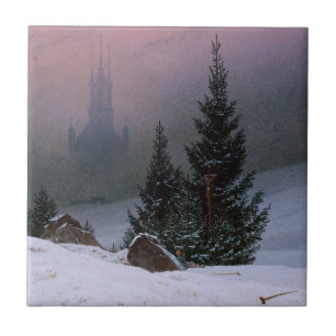 Winterlandschaft (von Caspar David Friedrich) Fliese