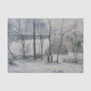 Winterlandschaft (von Paul Gaugin) Seidenpapier
