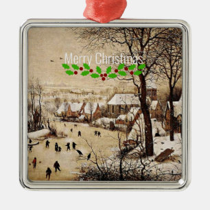 Winterlandschaft von Pieter Bruegel the Elder, Ornament Aus Metall