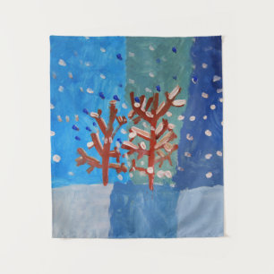 Winterlandschaft Wandteppich