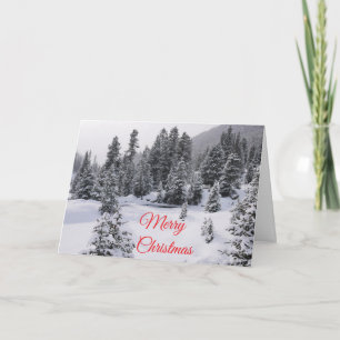 Winterlandschaft Weihnachtskarte Feiertagskarte