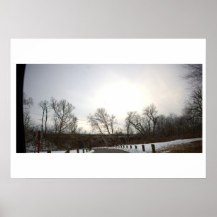 Winterlandschaftsfotoplakat Poster