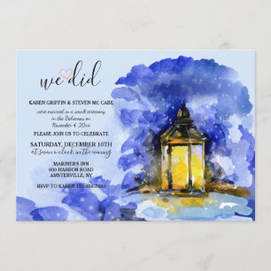 Winterlaternen-Einladung Einladung