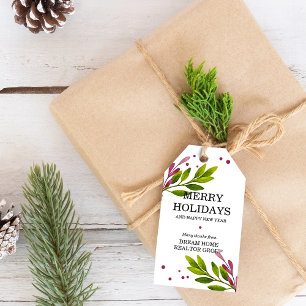 Winterlaub Geschäftsurlaub Geschenkanhänger