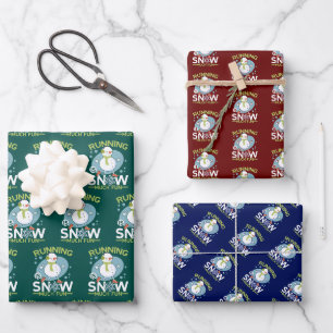 Winterläufer - Das Laufen macht Spaß Geschenkpapier Set